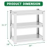 Aquarium Stand 3 Tier Metal Rectangular 20-30 Gallon Adjustable Fish