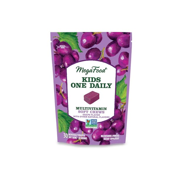 Megafood, Multi Chew One Daily Kids Grape, 30 Count