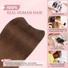 SEGO Invisible Wire Hair Extensions, Real Human Hair Adjustable Wire