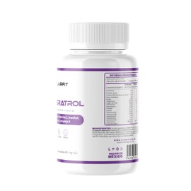FLAIRFIT Resveratrol Suplemento Premium, Antioxidante, Base de Pulpa Acai, Vitamína C, Vitamína E, Inositol, Calcio, Complejo B, 45 Cápsulas