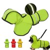 Dog Raincoat with Hood & Safe Reflective Strips,Ultra-Light Breathable 100%