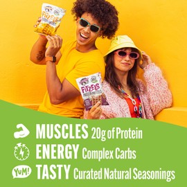 Lenny & Larry's FITZELS Variety Pack, 3 Flavors, 12 Count- Savory Pretzel Snacks Incredibly Tasty, High Protein Salty, Vegan, 20 g's of Plant Based Protein, 3 oz Each