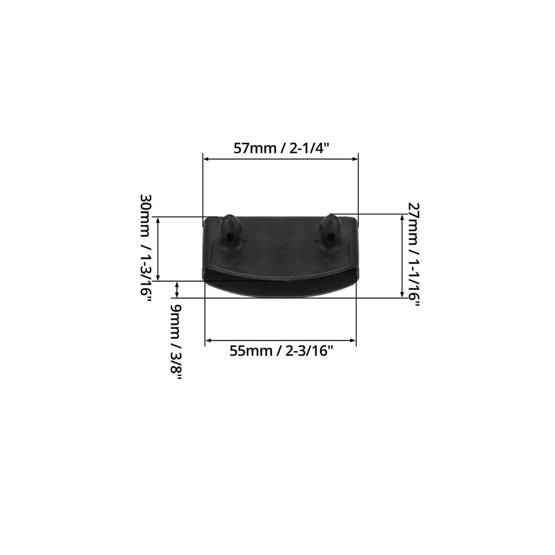 QWORK Plastic Bed Slat Caps, 50Pcs Side and Center Bed