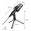 Importeek Microfono Condensador Alambrico Celular Computadora + Tripie