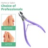 Cuticle Trimmer with Cuticle Pusher Professional Stainless Steel Cuticle Cutter