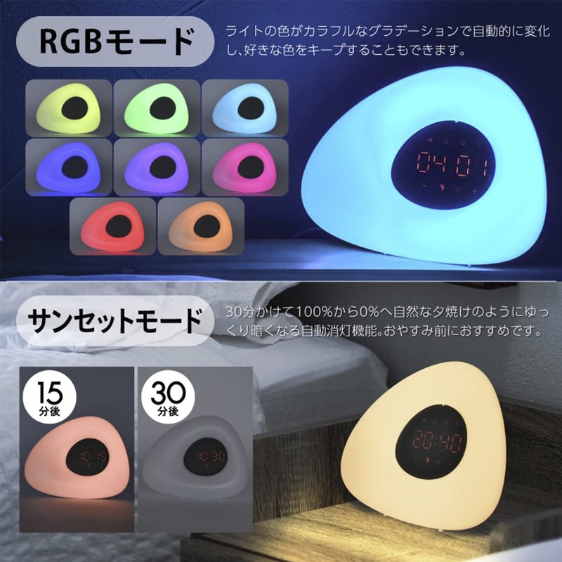 wasser 58 LED Interior Light, Alarm Clock, Dimmable, USB, White,