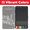 Faber-Castell 116413 Blackwood Colouring Pencils, Black Edition, 12-Piece Metal Case