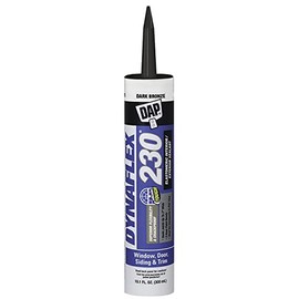 FindTape DAP DYNAFLEX 230 Premium Elastomeric Interior/Exterior Sealant: 10.1 fl oz. (Dark Bronze)