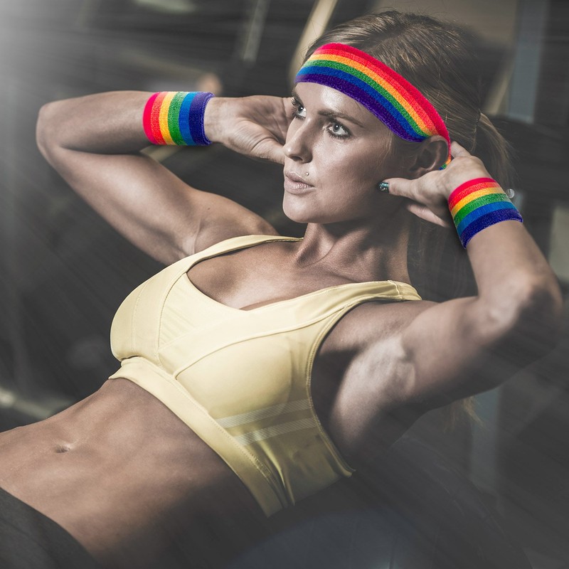 WILLBOND 3 Pieces Sweatbands Set, Includes Sports Headband and Wrist