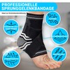 FitMedic Ankle Brace Professional Foot Bandage Adjustable & Flexible Unisex