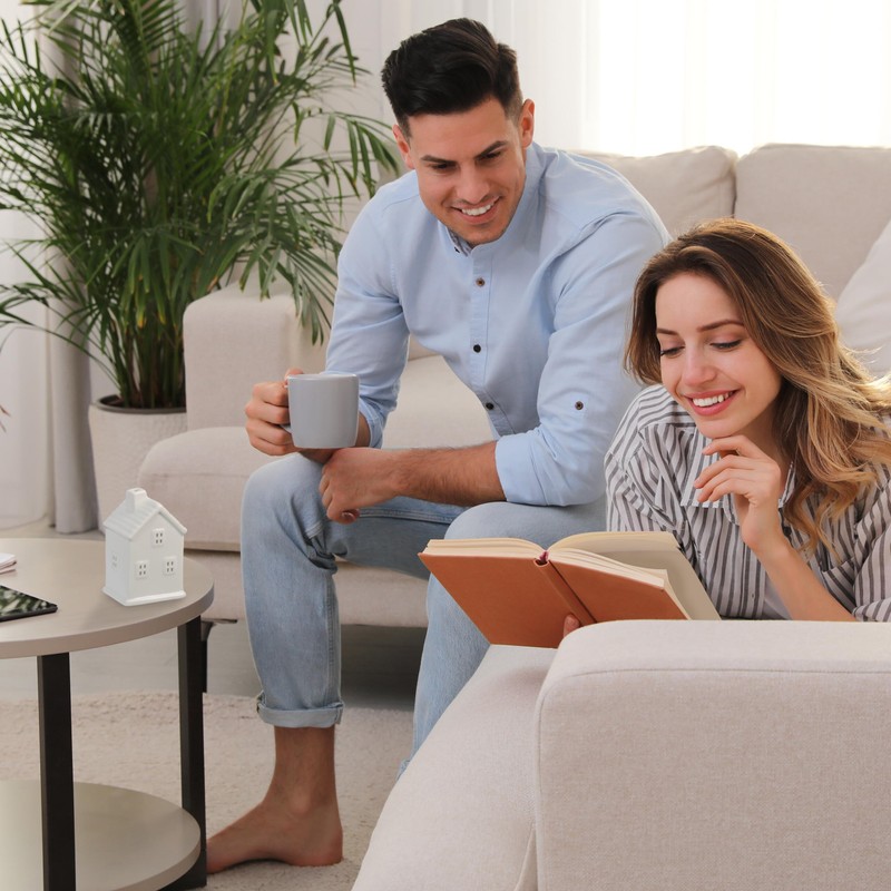 Relaxdays Ceramic Tea Light House, Light House for 1 Tea