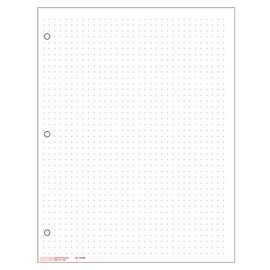 Geyer Instructional Products - Classic Dot Graph Paper, 1/4" Squares Red, Double Sided, 500 Sheet Ream, Three Hole Punched