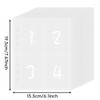 25 Sheets 100 Pocket 6 Ring A5 Binder Sleeves, 100