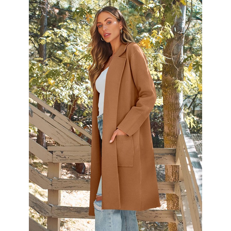 LILLUSORY Women's Long Dressy Cardigan Sweaters Fall Oversized Cozy Jacket