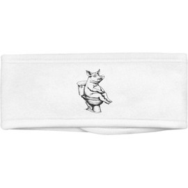 Azeeda 'Schwein auf der Toilette' Beauty Head Band/Haarband (HB00034164)