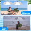 Burbell 2 Set Beach Chair with Umbrella Foldable Camping Chair
