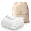 Good Sleep Bedding 100% Cotton Throw Blanket, Waffle Weave, Super