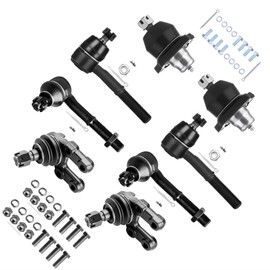 SCITOO 8pcs Front Suspension Kit Inner Outer Tie Rod End Lower Upper Ball Joint Replacement For 1986-1994 For Nissan D21 1987-1992 For Nissan Pathfinder 1995-1996 For Nissan Pickup