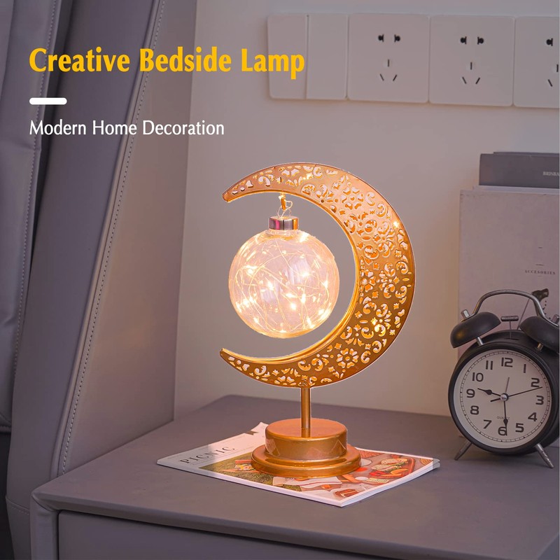Moon Lamp, Enchanted Lunar Lamp, Ramadan Decorations Lamp for Bedroom,