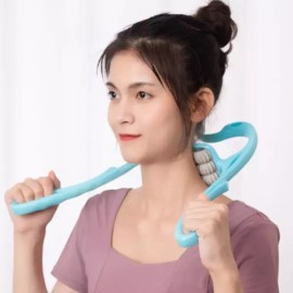 직장인 학생 목 어깨 뭉침 롤링 마사지 6구뭉침해소 도구 6구지압 셀프 스트레스완화 인지압 Office Worker and Student Neck and Shoulder Relaxer 6node Rolling Massage Tool 6point Acupressure Self Stress Relief