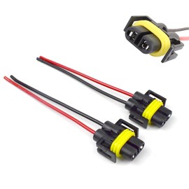 H11 H8 H9 880 Headlight Socket Adapter for LED Xenon Headlight Fog Light Pack of 2