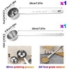 HJYDGJ Pack of 2 Reusable Round Coffee Spoons, Coffee Measuring