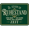 Original RAHMENLOS Decorative Tin Sign as a Gift for Pensioners