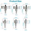 YUENTOEN 6Pcs Carbide Hole Saw Kit, 22-65MM TCT Drill Bit