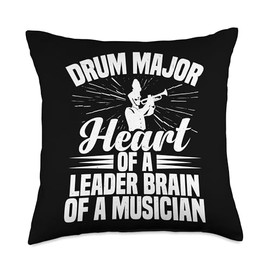 Drum Major Baton Drum Major Whistle Drum Major Uniform Throw Pillow
