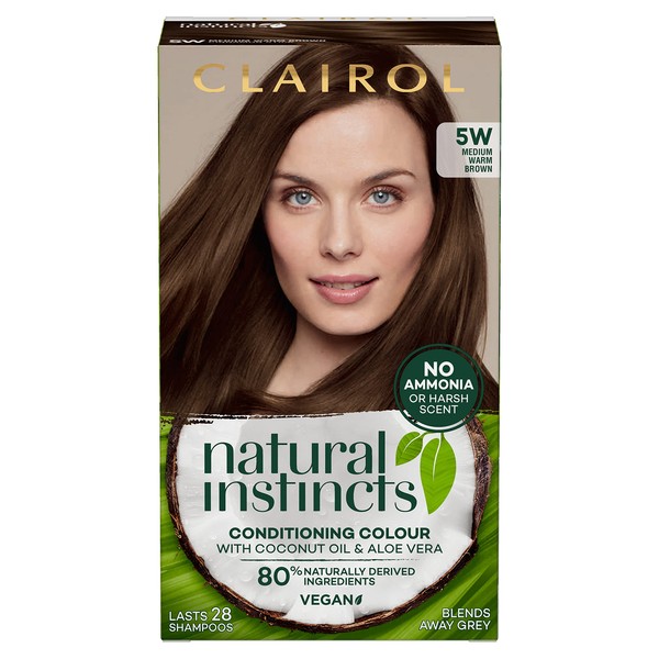 Clairol Natural Instincts 5W Semi-Permanent Ammonia Free Hair Colour Medium Brown