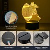 Deluisho Rugby 3D Night Light, Rugby, 3D Illusion Night Light,