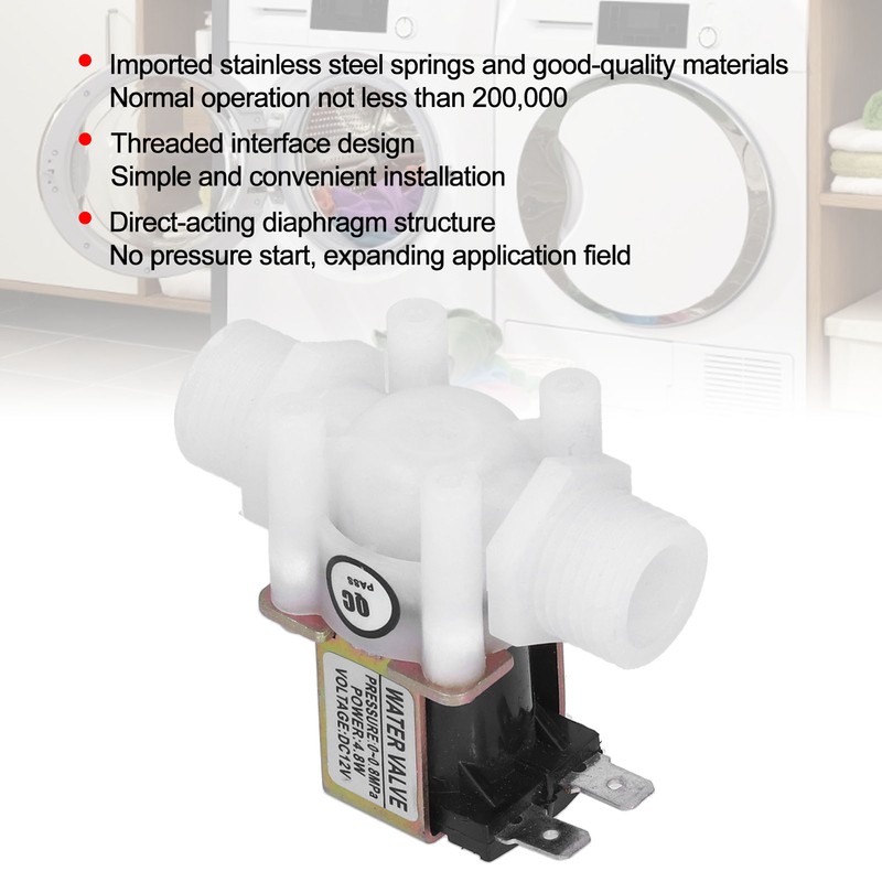 G1/2 Electric Solenoid Valve Drinking Fountain Water Inlet Controller Normally