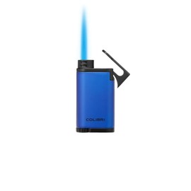 Colibri Belmont - Encendedor de chorro único, azul metálico + negro