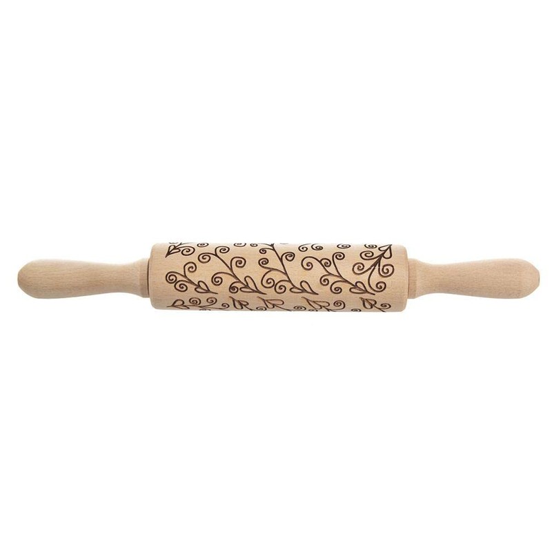 Rolling Pin Rolling Pin Decorative Rotating Wooden Stems 33 cm