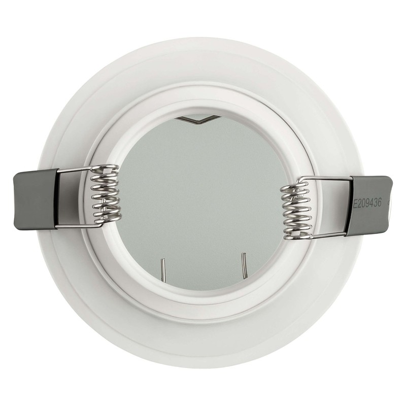 SEBSON 6x Downlight type 15 Bathroom IP44, Aluminium, White, LED/Halogen