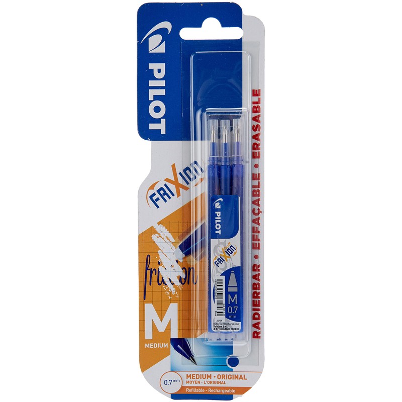 Pilot Refills for Frixion Erasable Rollerball 0.7 mm (Pack of
