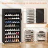 Laiensia 9-Tier Vertical Shoe Rack Organizer, Space Saving Shoe Storage