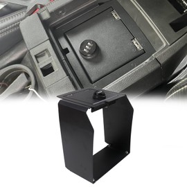 JHD-TOGO Console Box Safe for Jeep Wrangler JK 2012-2017 Accessories 4-Door,Center Console Lock Box with Digit Combo,Gun Armrest Safe Lockbox Storage Box