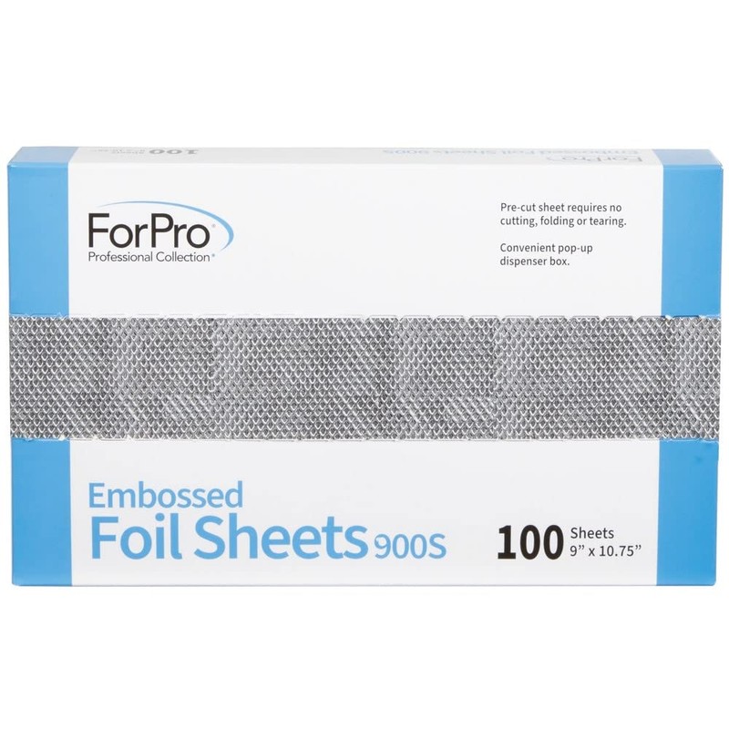 ForPro Embossed Foil Sheets 900S, Aluminum Foil, Pop-Up Dispenser, for