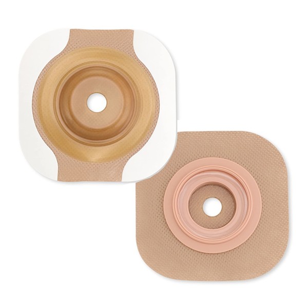 New Image CeraPlus 2-Piece Precut Convex (Extended Wear) Skin Barrier 1" Stoma Size, 1-3/4" Flange Size