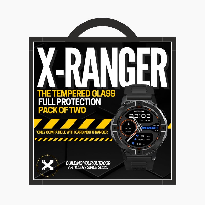 CARBINOX Tempered Glass Screen Protector Compatible for X-Ranger Smart Watch