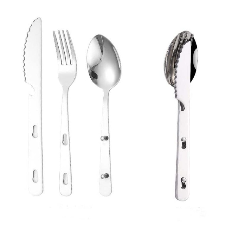 Cutlery Set KFS Travel Utensil Outdoor Portable Fork Spoon Festival