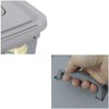 Gloreen 6 Quart Clear Storage Bins with Grey Lid and