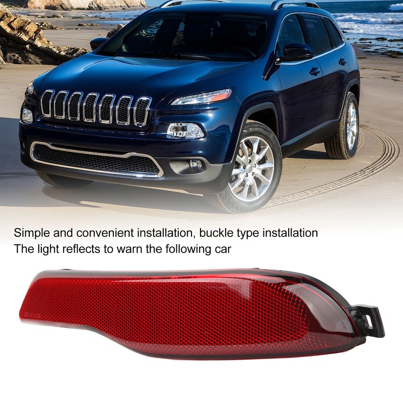 Rear Bumper Reflector Strips 68105145AC Red Reflective Strips Replacement for