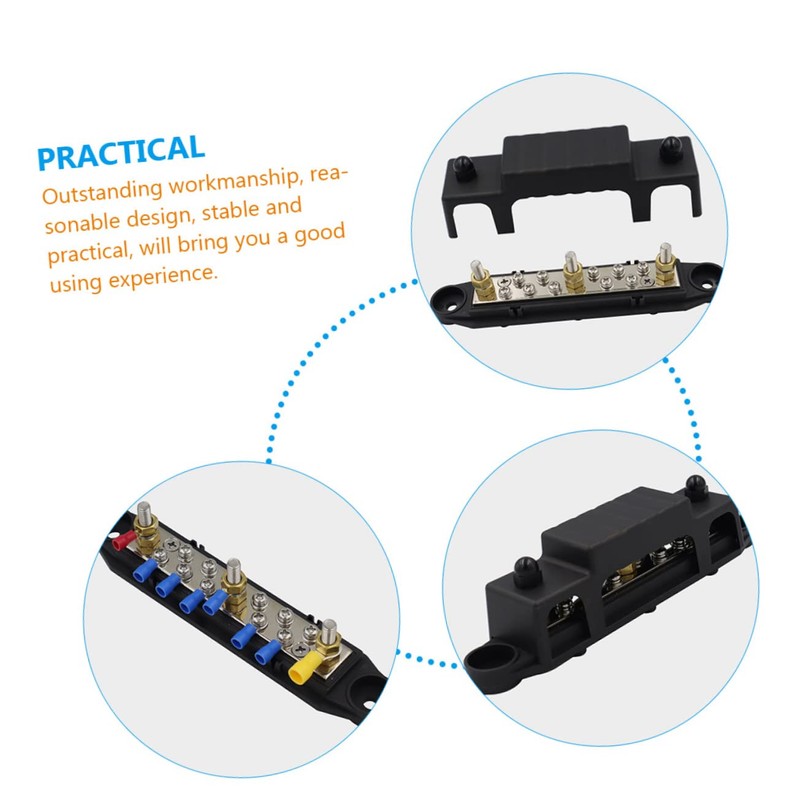 KONTONTY 1Set Terminal Bus Bar Distribution Block for Rv Car