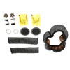 Bling Car Accessories Set Rhinestone Steering Wheel Cover Coaster Starter