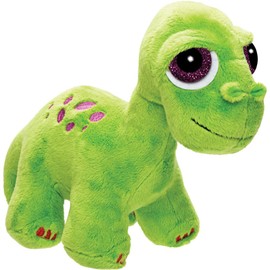 Li'l Peepers 14375 Brontosaurus Dinosaurier von Suki Gifts, Grϋn, 21 cm