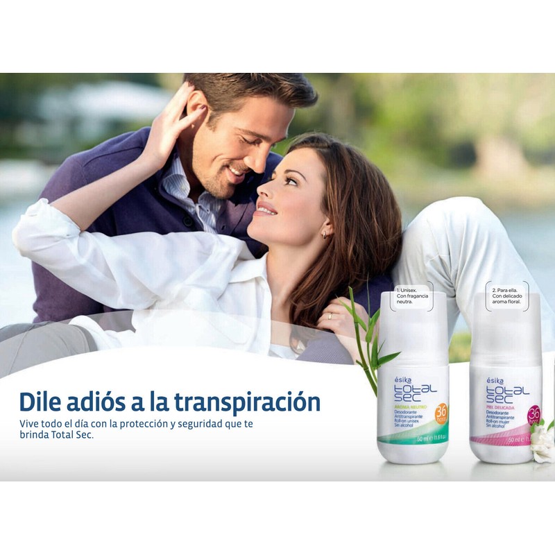 Esika Total Sec Women Roll-on Deodorant Protects From Perspiration &