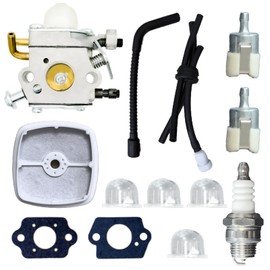 XUHOLOPE C1U-K78 PB200 Carburetor with Fuel Line Kit Air Filter for C1U-K78 ECHO Blower PB200 PB201 ES210 ES211 EB212 ES211 SV212 PS200 Zama A021000941 A021000942 Power Blower Shredder