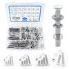260PCS Hex Head Nuts and Bolts Assortment Kit, 1/4-20, 5/16-18,